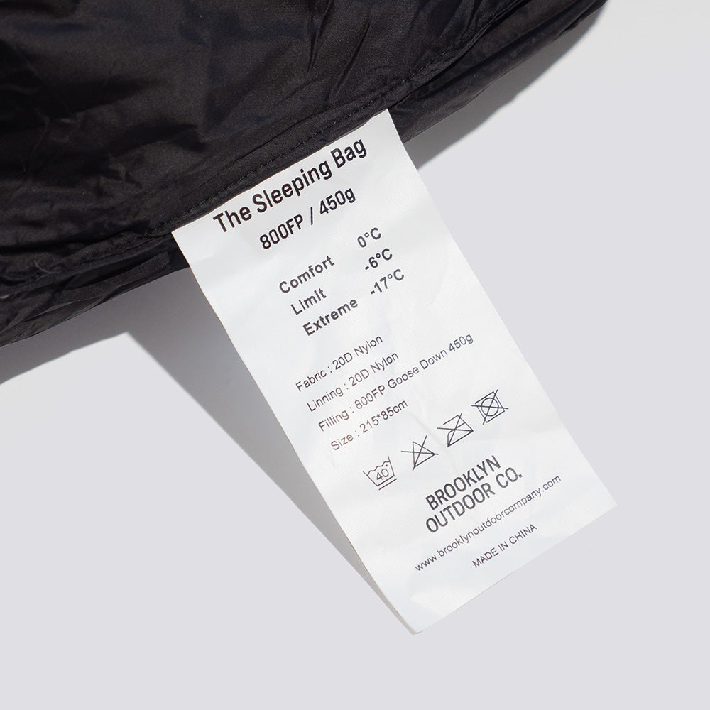 【5/7〜新価格￥21,980⇒￥31,980】The Catskills Sleeping Bag 800FP / 450g