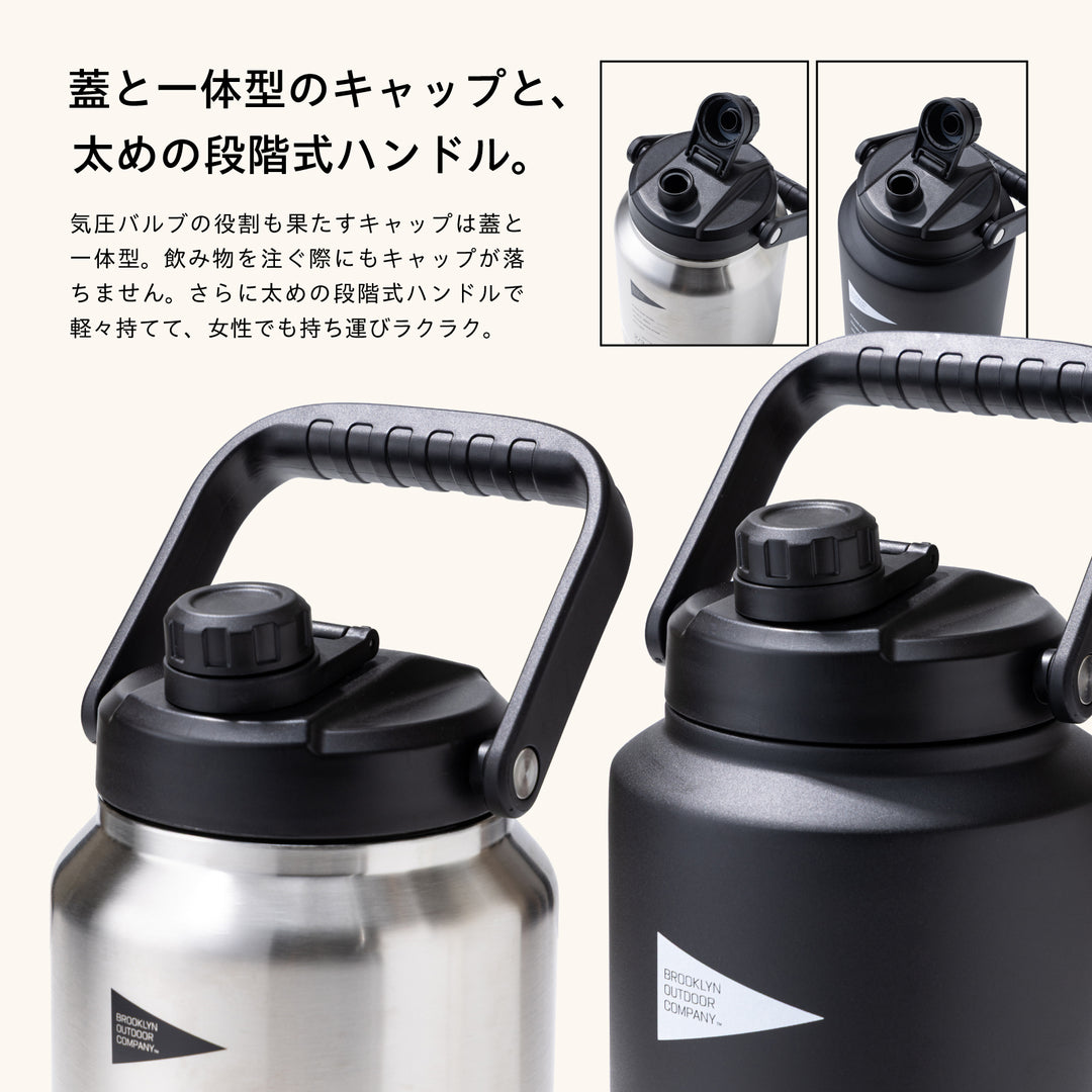 東京トップ レインジャー水筒 (ヤカン兼用) 1.5リットル TOKYO TOP RANGER CANTEEN&KETTLE ミリタリー キャンプ アウトドア 札幌 西区 西野 送料無料】The Thermo Jug 1 GALLON – BROOKLYN OUTDOOR COMPANY 日本