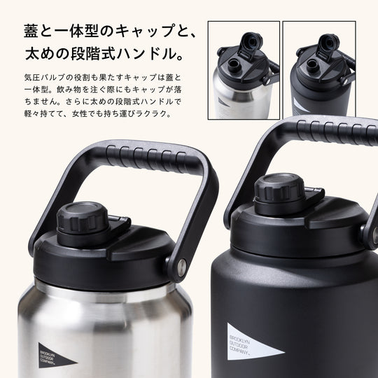 ■レア■新品■ GALLON JUG　マットブラック The Thermo Jug 1 GALLON – BROOKLYN OUTDOOR COMPANY 日本公式サイト