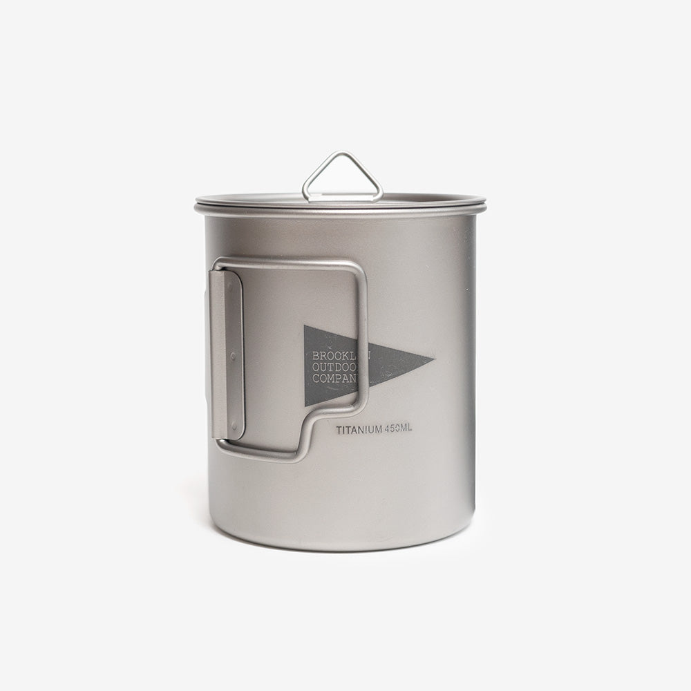 TITANIUM MUG w/lid 450ml