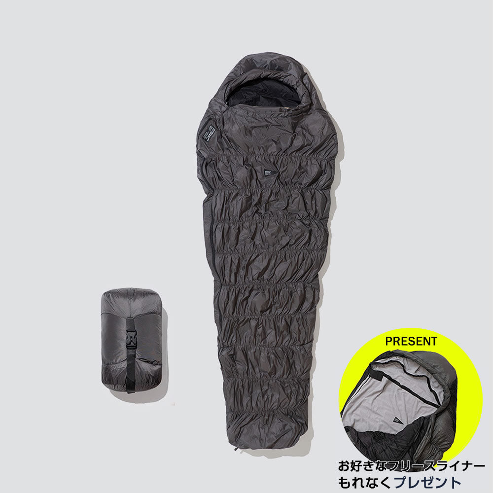 【ご予約＆購入キャンペーン★寝袋ライナー進呈】The Catskills Peak+ Sleeping Bag 800FP / 300g