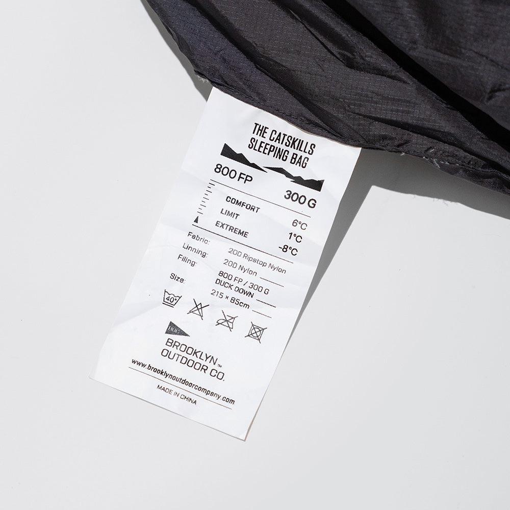 The Catskills Peak+ Sleeping Bag 800FP / 300g – BROOKLYN