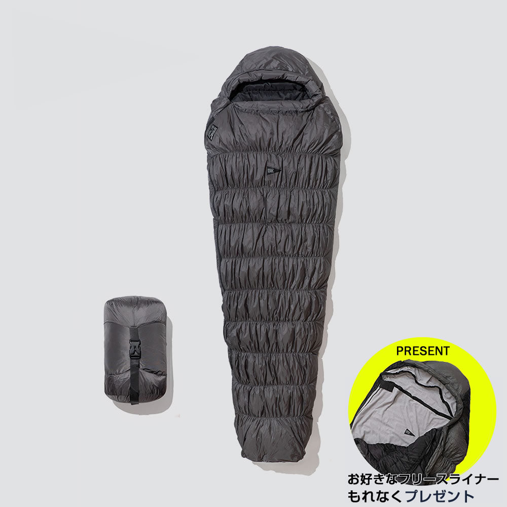 【ご予約＆購入キャンペーン★寝袋ライナー進呈】The Catskills Peak+ Sleeping Bag 800FP / 450g