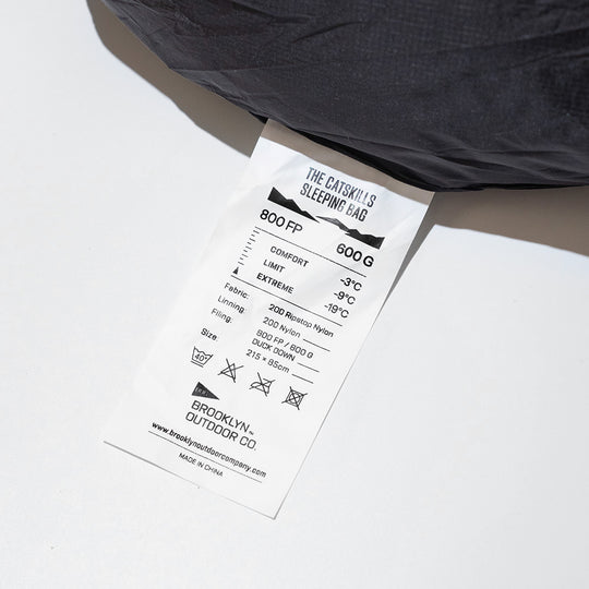 新品 The Catskills Sleeping Bag 800FP 600g The Catskills Sleeping Bag 800FP / 1.6lb – BROOKLYN OUTDOOR