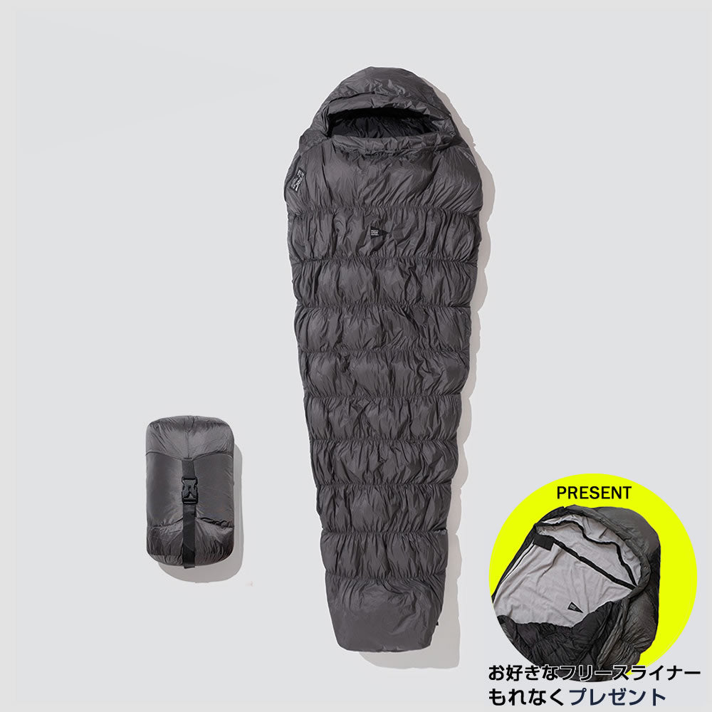 【ご予約＆購入キャンペーン★寝袋ライナー進呈】The Catskills Peak+ Sleeping Bag 800FP / 900g