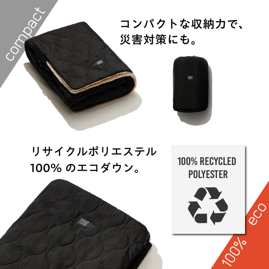 送料無料】The Eco Down Thermal Fleece Blanket Zip-Up – BROOKLYN