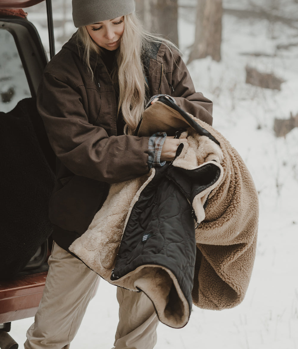 WEEKLY SALE☆30%OFF】The Eco Down Thermal Fleece Blanket Zip-Up