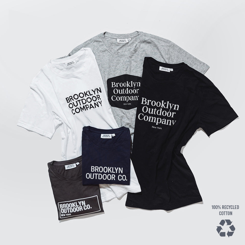 The Recycled Cotton T Shirts BLACK